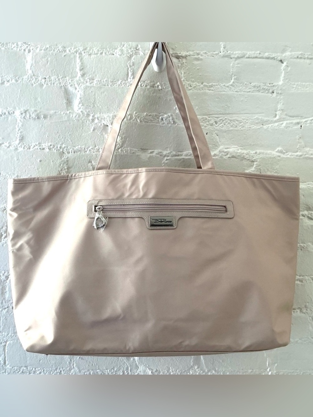 Bella Russo Large Tote Bag Vacation Travel Beach Taupe